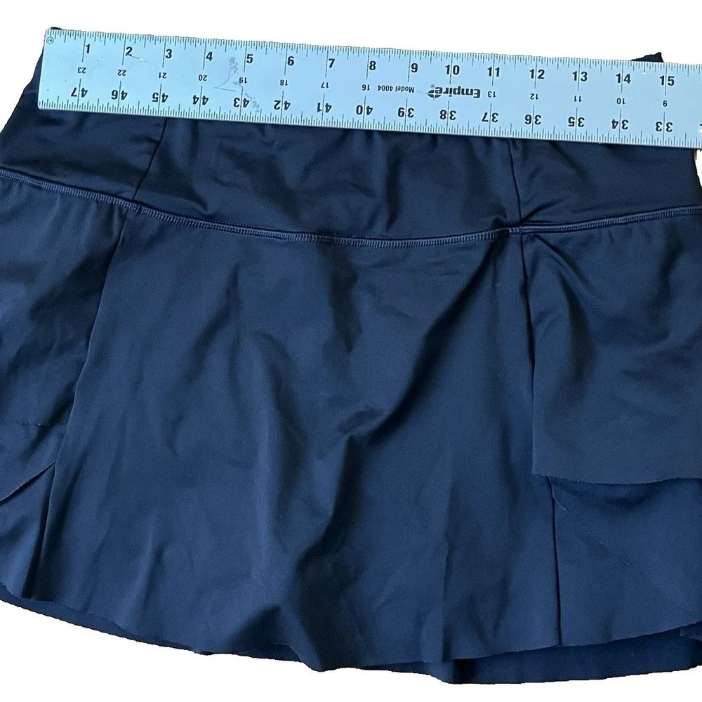 Athleta Momentum Black Tennis Zip Pocket Athletic Skort‎ Women's Medium